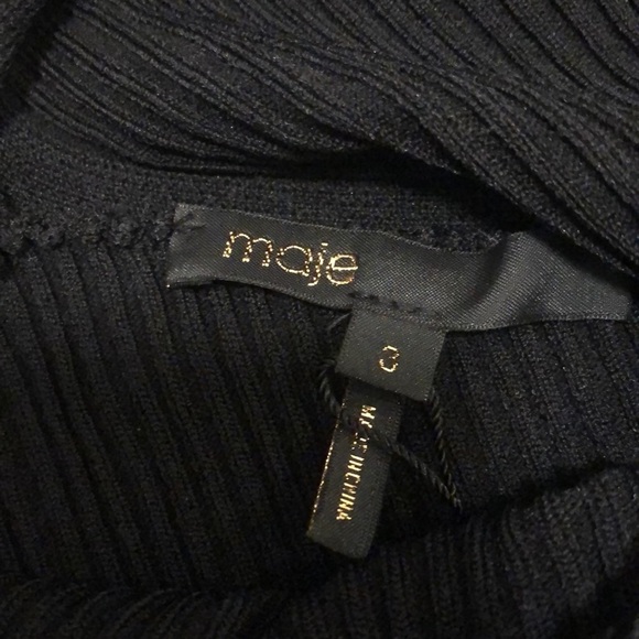 NWT Maje Paris Manhattan Ribbed Sweater Top 3/L - Picture 5 of 8